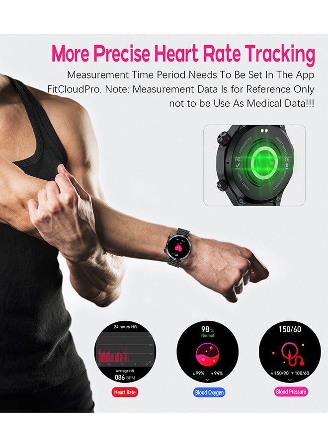 RollsTimi  Smart Watch for Men 1.52" HD Sports Fitness Tracker Men's Smartwatch for Men with LED Flashlight, IP67 Waterproof Smartwatch with Heart Rate Sleep Monitor for iOS Android - Image 3
