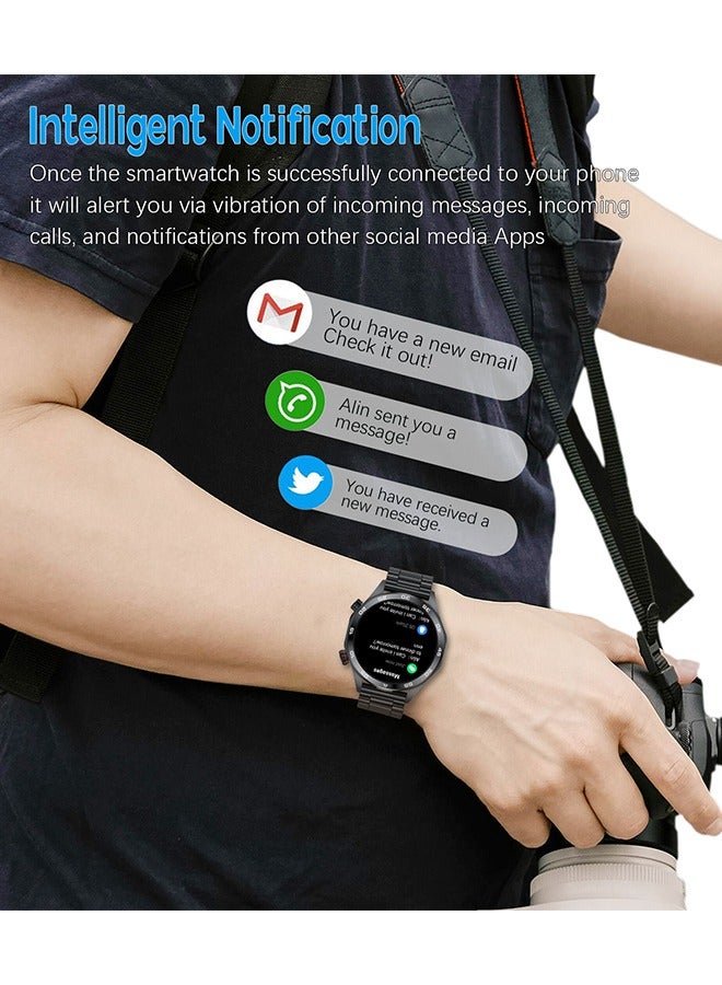 RollsTimi  Smart Watch for Men 1.52" HD Sports Fitness Tracker Men's Smartwatch for Men with LED Flashlight, IP67 Waterproof Smartwatch with Heart Rate Sleep Monitor for iOS Android - Image 5