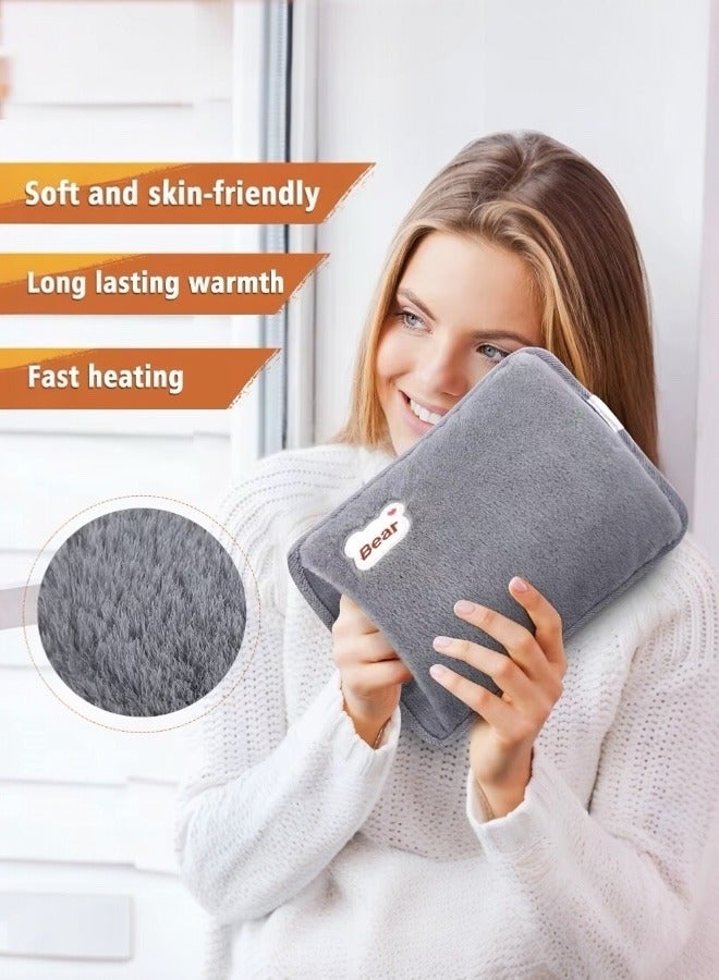Glowudz Glowudz dual comfort electric rechargeable heating water bags for pain relief warming hand and relieve muscle aches and back pains with hand warmer grey  - Image 3
