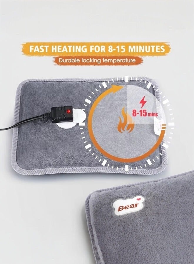 Glowudz Glowudz dual comfort electric rechargeable heating water bags for pain relief warming hand and relieve muscle aches and back pains with hand warmer grey  - Image 4