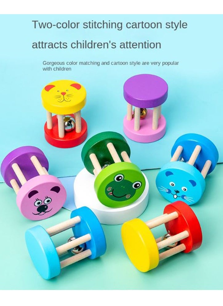Filly Cartoon Wooden Rattle Young Children's Educational Early Education Off Musical Instrument Baby Music Toys(Assorted one item  only)  - Image 5
