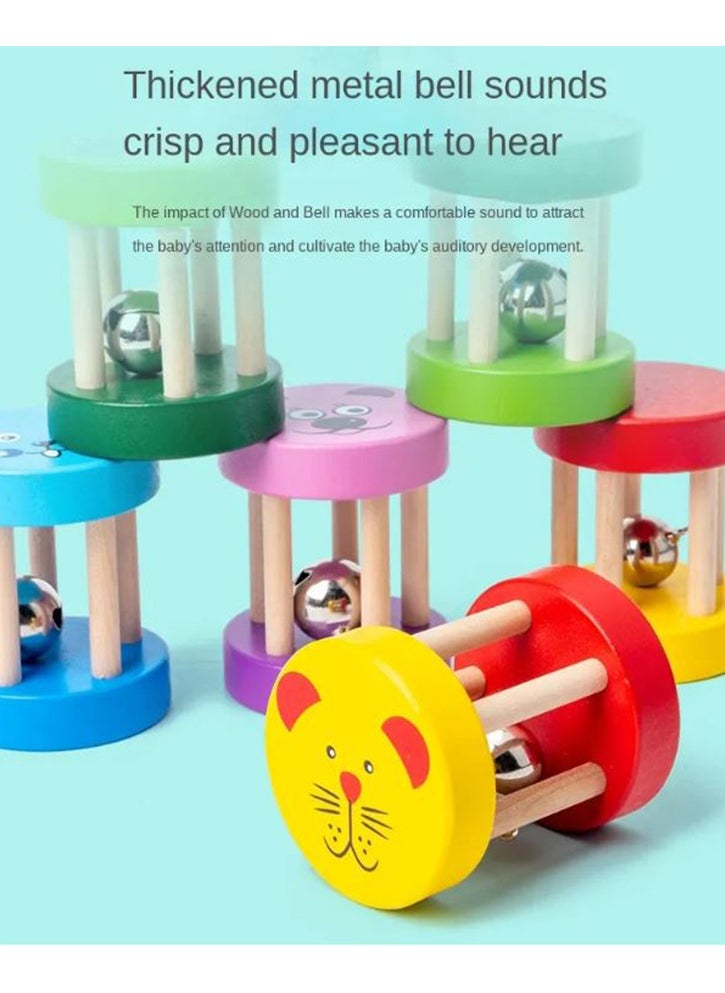 Filly Cartoon Wooden Rattle Young Children's Educational Early Education Off Musical Instrument Baby Music Toys(Assorted one item  only)  - Image 4