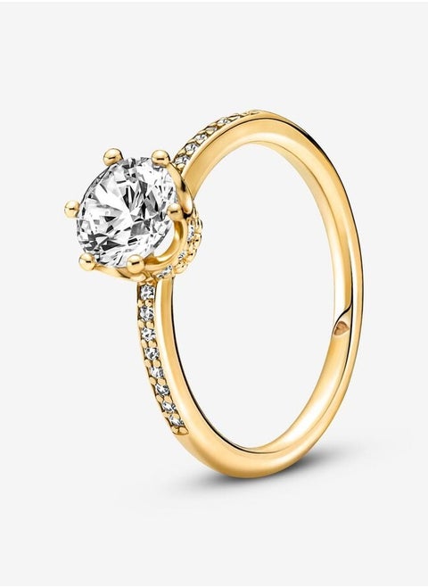 Pandora Clear Brilliant Solitaire Tiara Ring