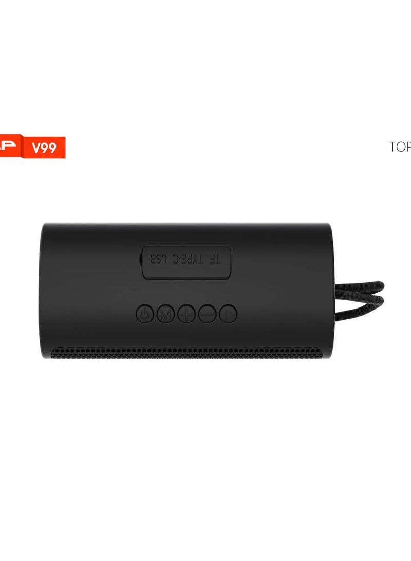 **سبيكر بلوتوث لاسلكي محمول LP-V99 بقدرة صوت 10 واط، مزود بتقنية Bluetooth 5.4 وبطارية قابلة للشحن تدوم حتى 5 ساعات - Image 3