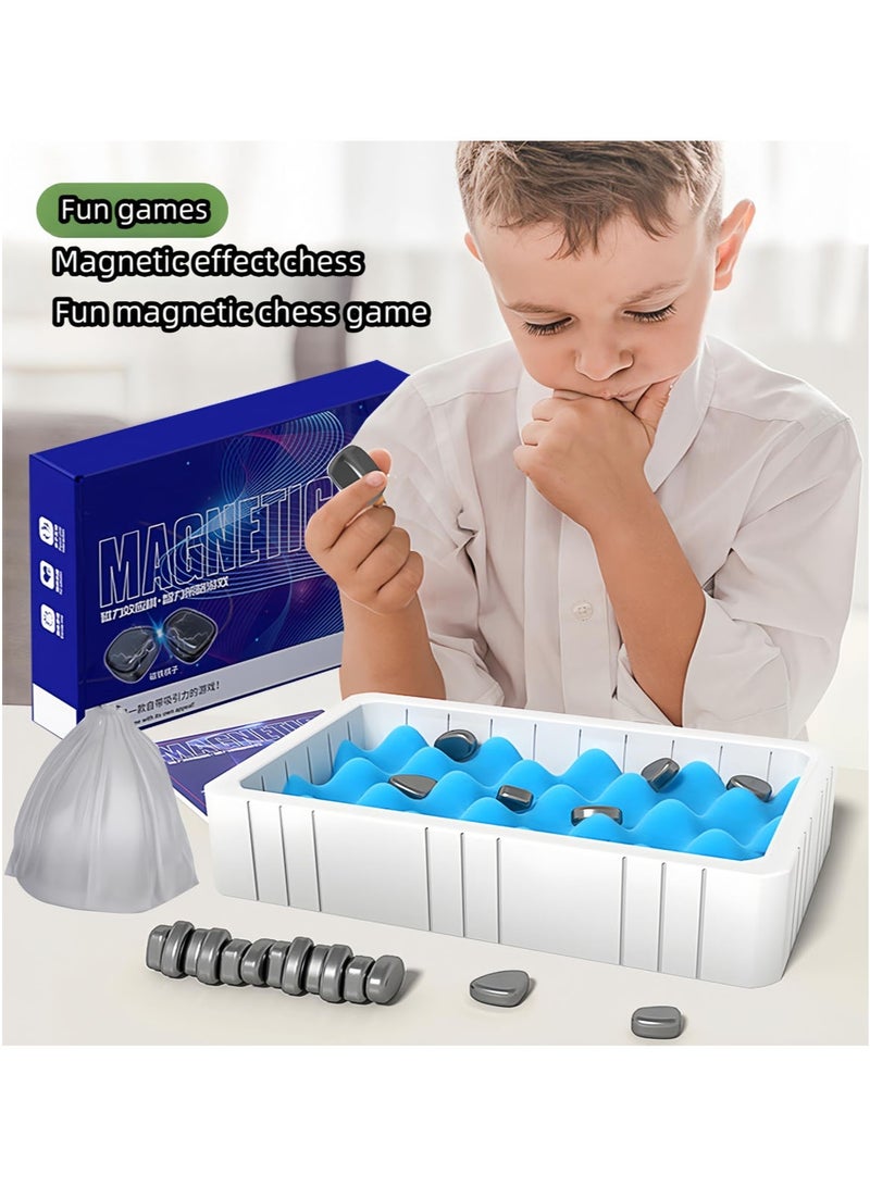 MarlaMall Portable Magnetic Chess Game, Intellectual Battle Game, Strategy Game for Children and Adults, Fun Family Party Game, Multiplayer Magnetic Board Game,Fun Puzzle Gift - Image 2
