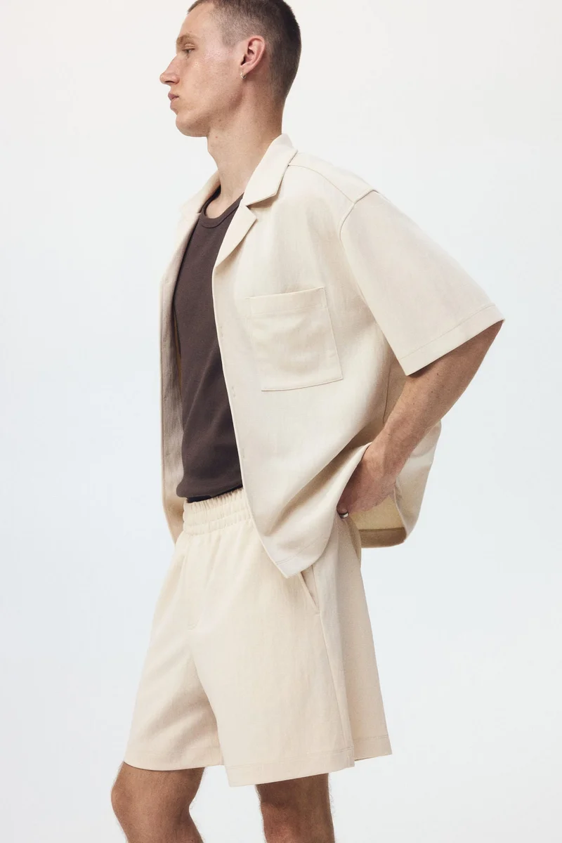 H&M  Relaxed Fit Interlock shorts for Men | Best Price UAE