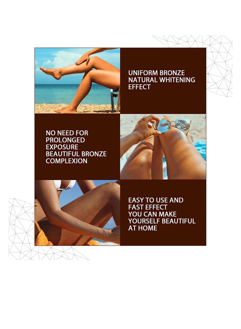 Excefore Quick Self-Tanning Oil, Natural Bronzer Self-Tanning, Premium Tanning Accelerator Mousse (100 ml) - Image 5