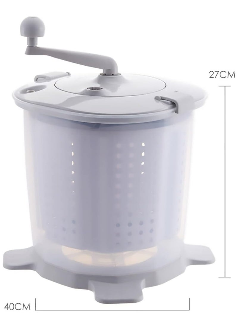 AROAQ - Portable washing machine Mini hand crank manual washing machine 2 in 1 portable washing machine dehydrator Camping Dormitory Small washing machine for flats - Image 1
