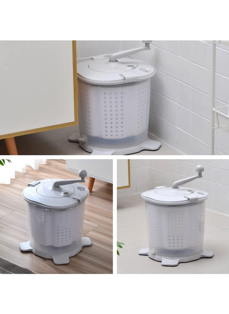 AROAQ - Portable washing machine Mini hand crank manual washing machine 2 in 1 portable washing machine dehydrator Camping Dormitory Small washing machine for flats - Image 1