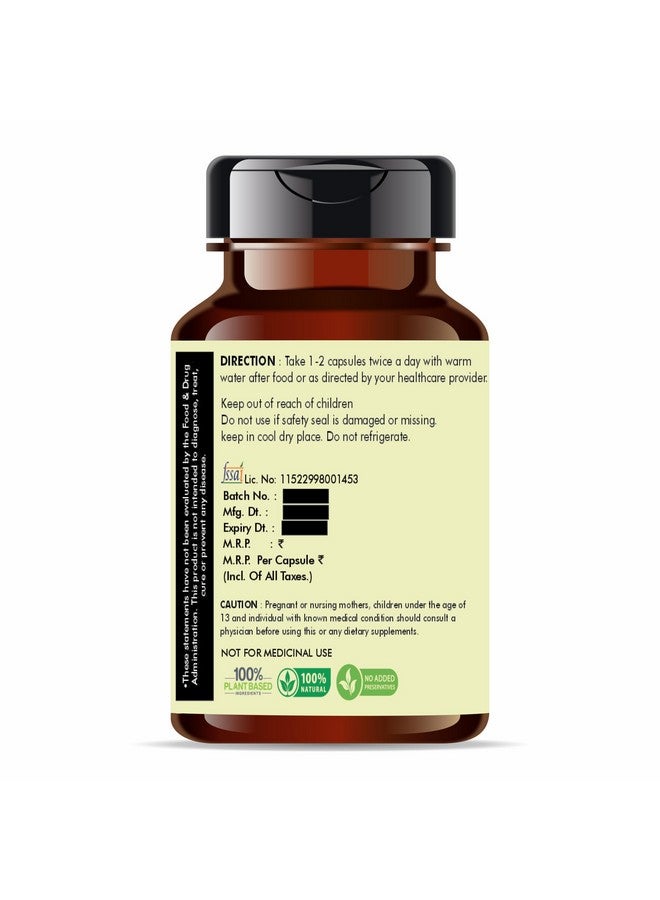 AYURVEDASHREE Turmeric Extract 500mg - 60 Vegetarian Capsules | Haldi Extract | Curcuma Longa | All Natural | 100% Vegan | Gluten-Free | GMP Certified. - Image 2