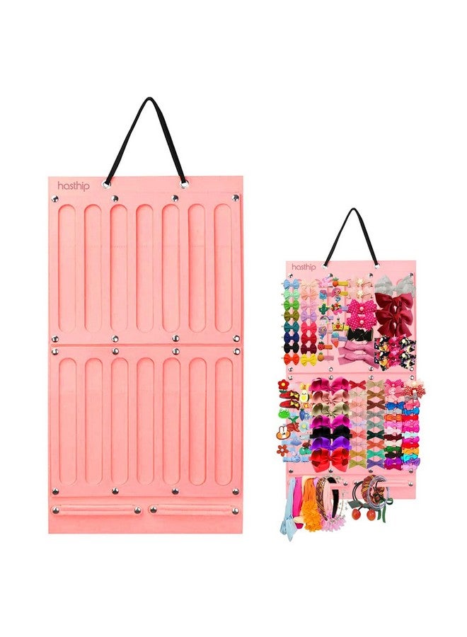 HASTHIP HASTHIP polypropylene Hair Bows Holder Wall Hanging Shelves Headband Hair Clips Organizer For Girls Room,Large Capacity Felt Storage Display For Baby Hair Accessories Organizer Decor  - Image 1