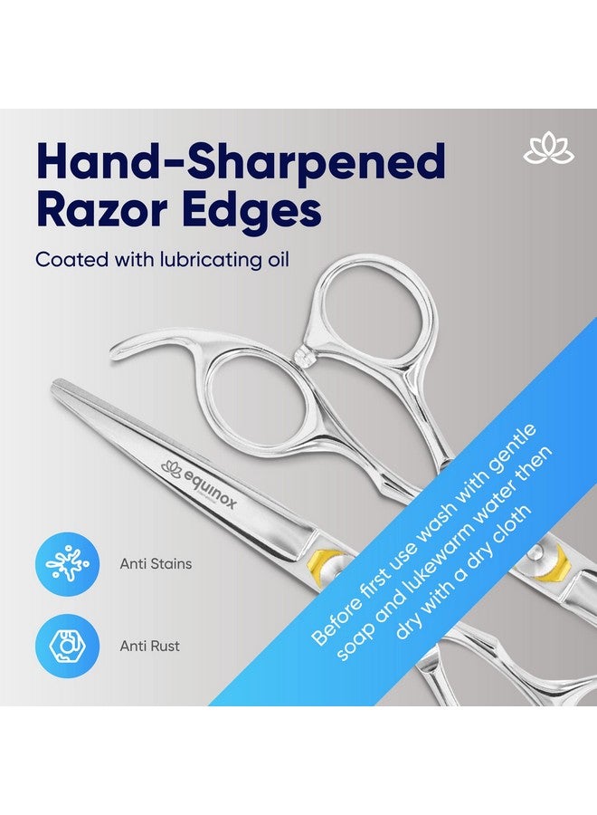 Equinox International Equinox Razor Edge Series Professional Hair Scissors - 6.5” Premium Japanese Stainless Steel Hair Cutting Scissors, Hair Shears, Hair Razors for Hair Cutting, Barber Accessories & Hair Salon Supplies - Image 4