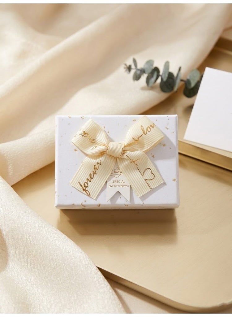 Small Blue Decorative Gift Box with Ribbon - Image 4
