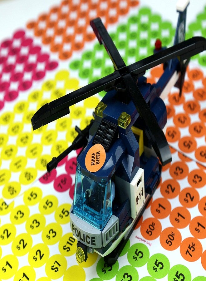 YouquTime Garage Sale Price Stickers Pack of 4060 3/4" Round Bright Colors Label Stickers (with Price) - Image 4