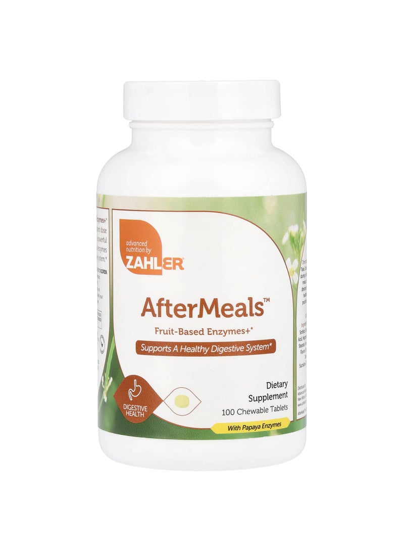 AfterMeals™, Fruit-Based Enzymes+, 100 Chewable Tablets