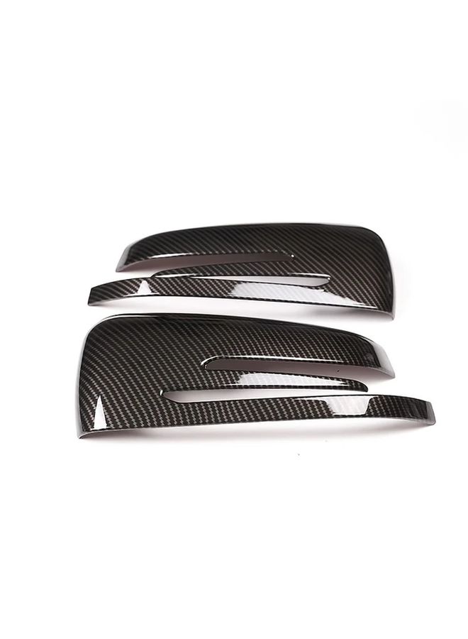 Carbon Fiber Pattern Rear View Mirror Cover Sticky Type For Benz Models - Image 4