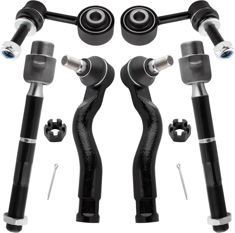 YMAUGP Front Sway Bar End Link and Tie Rod End Kit for Toyota Sequoia 2008-2019 & Tundra 2007-2019 - Image 1
