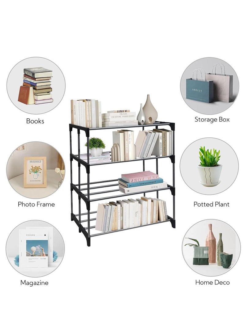 RAXON WORLD RAXON WORLD Plastic Multipurpose Rack Organizer Shelves for ShoeClothesBooks 4 Layer  - Image 5