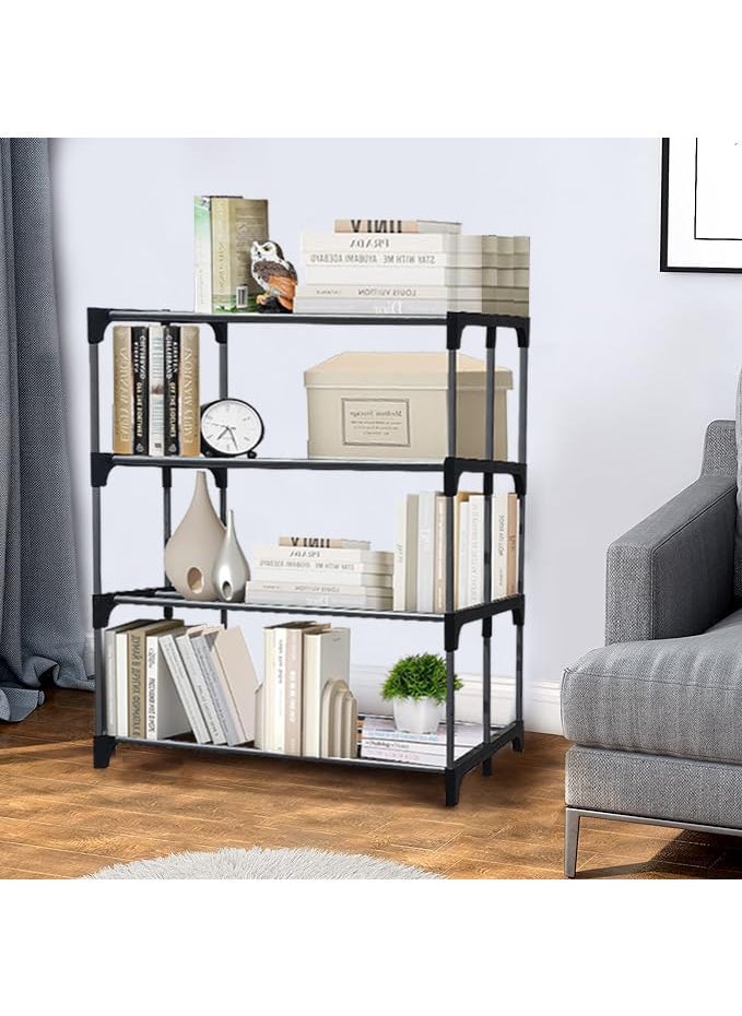 RAXON WORLD RAXON WORLD Plastic Multipurpose Rack Organizer Shelves for ShoeClothesBooks 4 Layer  - Image 2