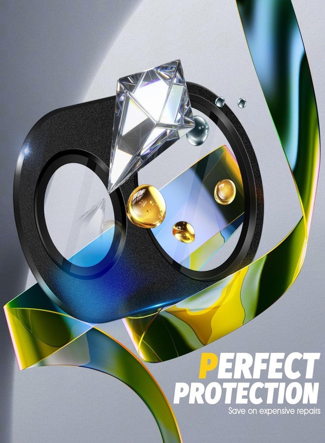 Orzero (2 Pack) Camera Lens Protector Compatible for Google Pixel 9a, Potector de Cámera Premium Metal and Glass Precise Camera Cutouts High Definition Anti-Scratch - Black - Image 5