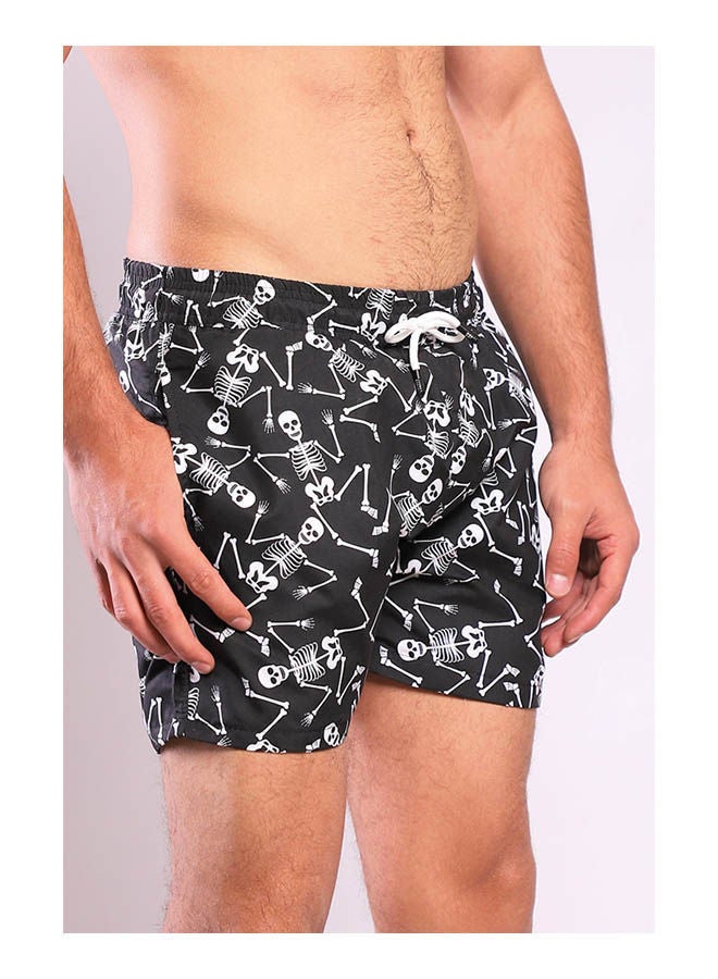 WHITE RABBIT Printed Mid-Rise Swim Shorts - Image 2