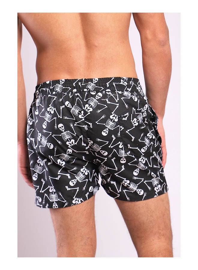 WHITE RABBIT Printed Mid-Rise Swim Shorts - Image 3