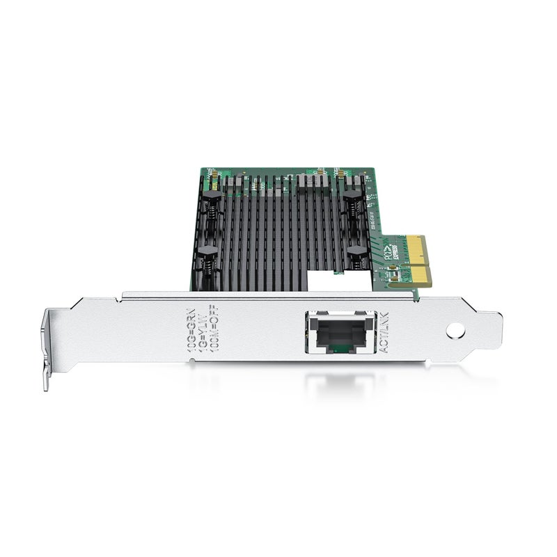 10جتيك بطاقة شبكة 10Gb PCI-E NIC، منفذ نحاسي واحد RJ45، مع وحدة تحكم Intel X550-AT2، محول إيثرنت PCI Express يدعم Windows Server/Linux/ESX، مقارنة بـ Intel X550-T1 - Image 5