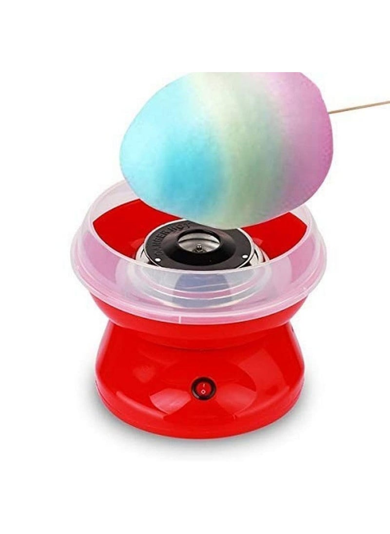 AJARVAR AJARVAR Cotton Candy Maker Machine Electric Sugar Floss Homemade Hard Sugar Free Candy with Detachable Splash Guard Sugar Spoon 10 Bamboo Sticks for Kids Carnival Party Kitchen Bakery Snacks2  - Image 2