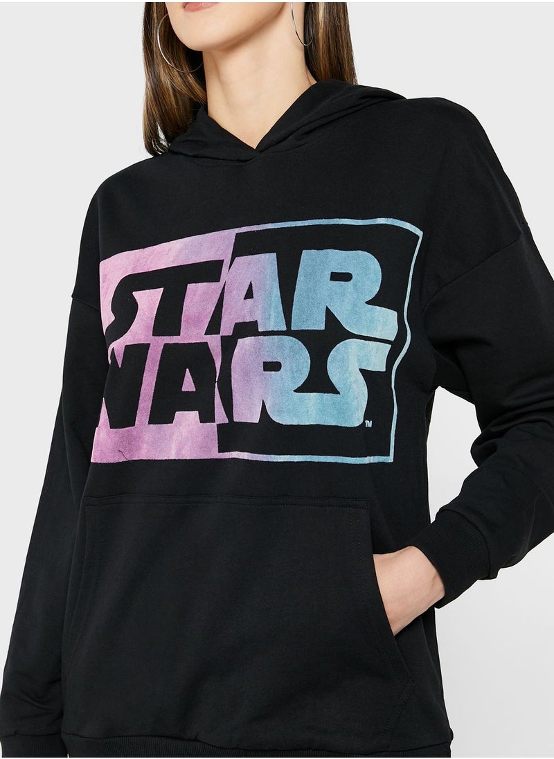 Logo Pocket Detail Hoodie
