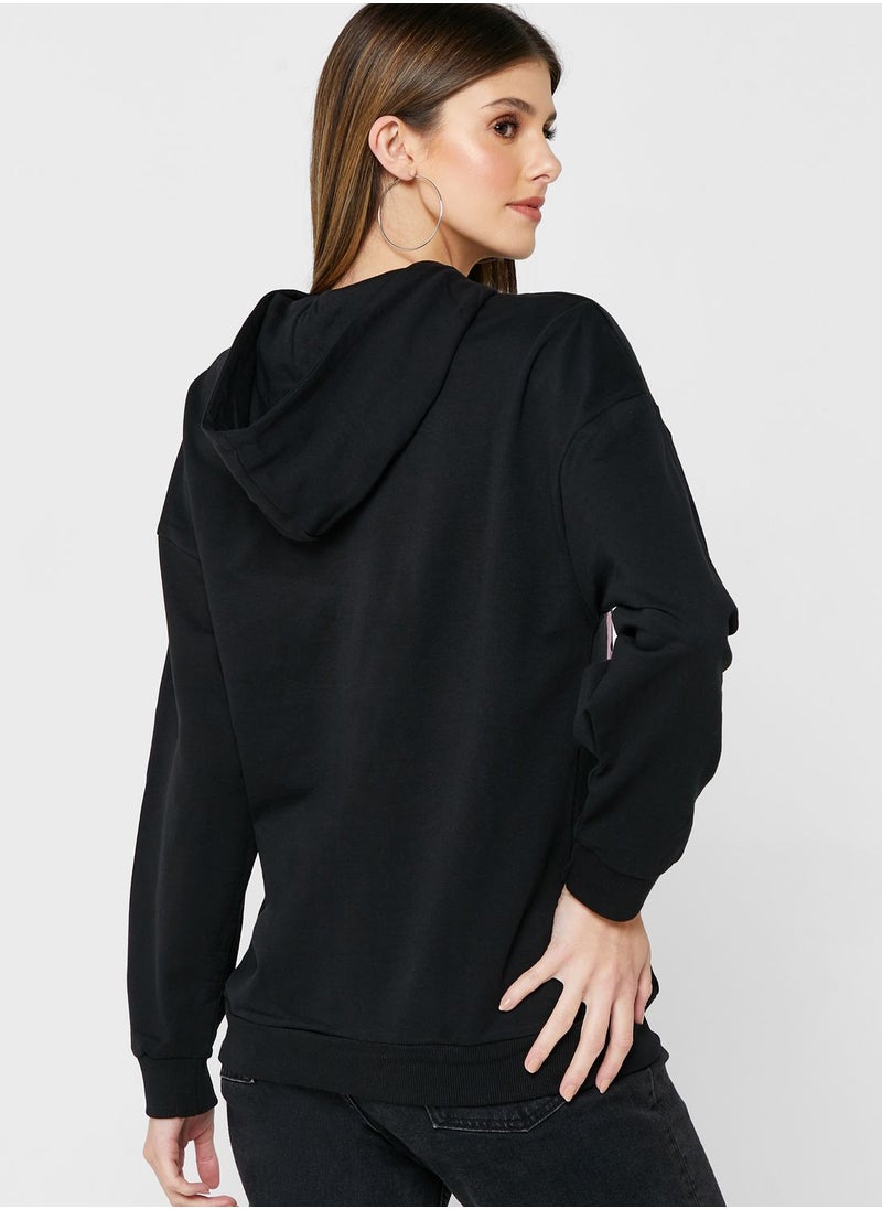 Logo Pocket Detail Hoodie
