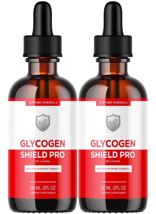 LIVORKA (2 Pack) Glycogen Shield Pro - Glycogen Shield Pro Drops, GlycogenShield Pro Drops, GlycogenShield Pro Support, Glycogen Shield Pro Support, Glycogen Shield Pro Supplement, 2 Bottles for 60 Days - Image 1