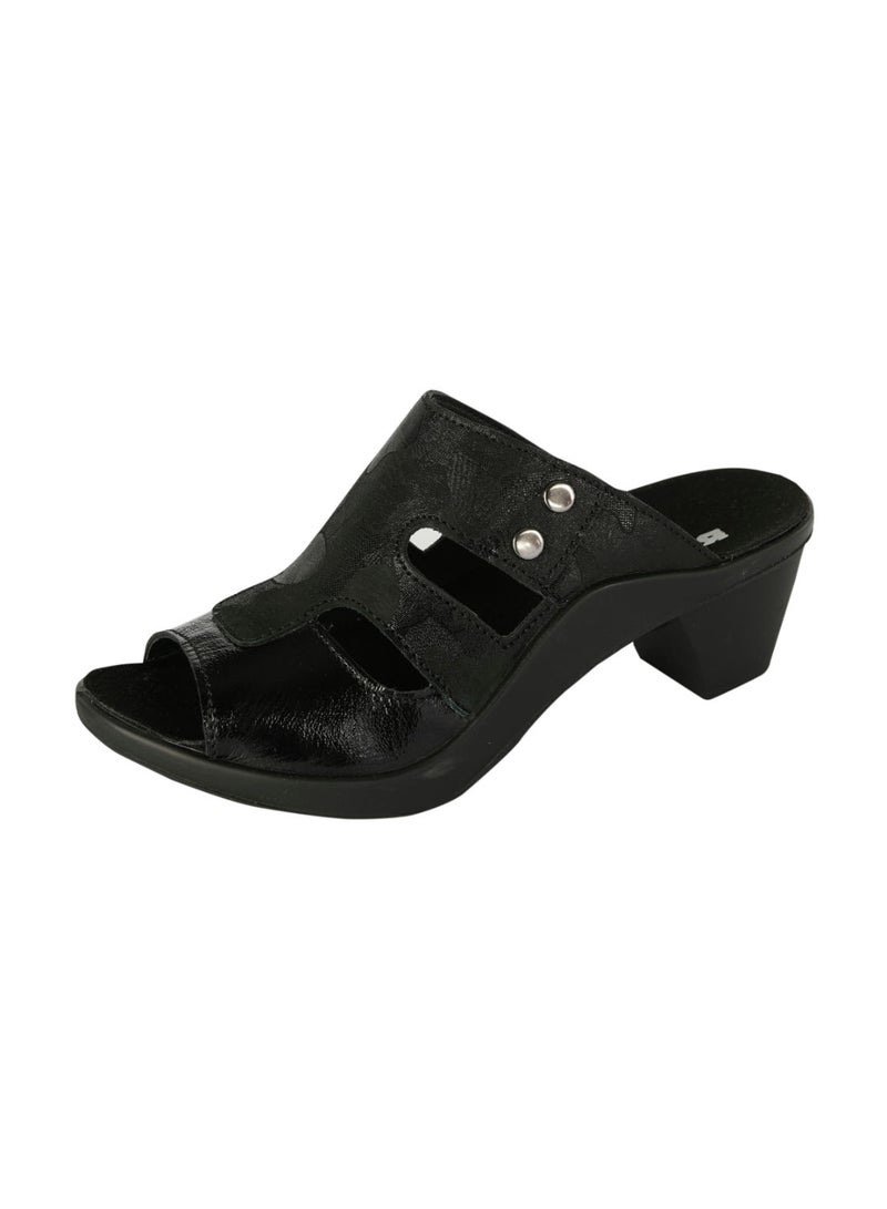 Romika Ladies Block Heel Sandals  Schwarz - Image 3