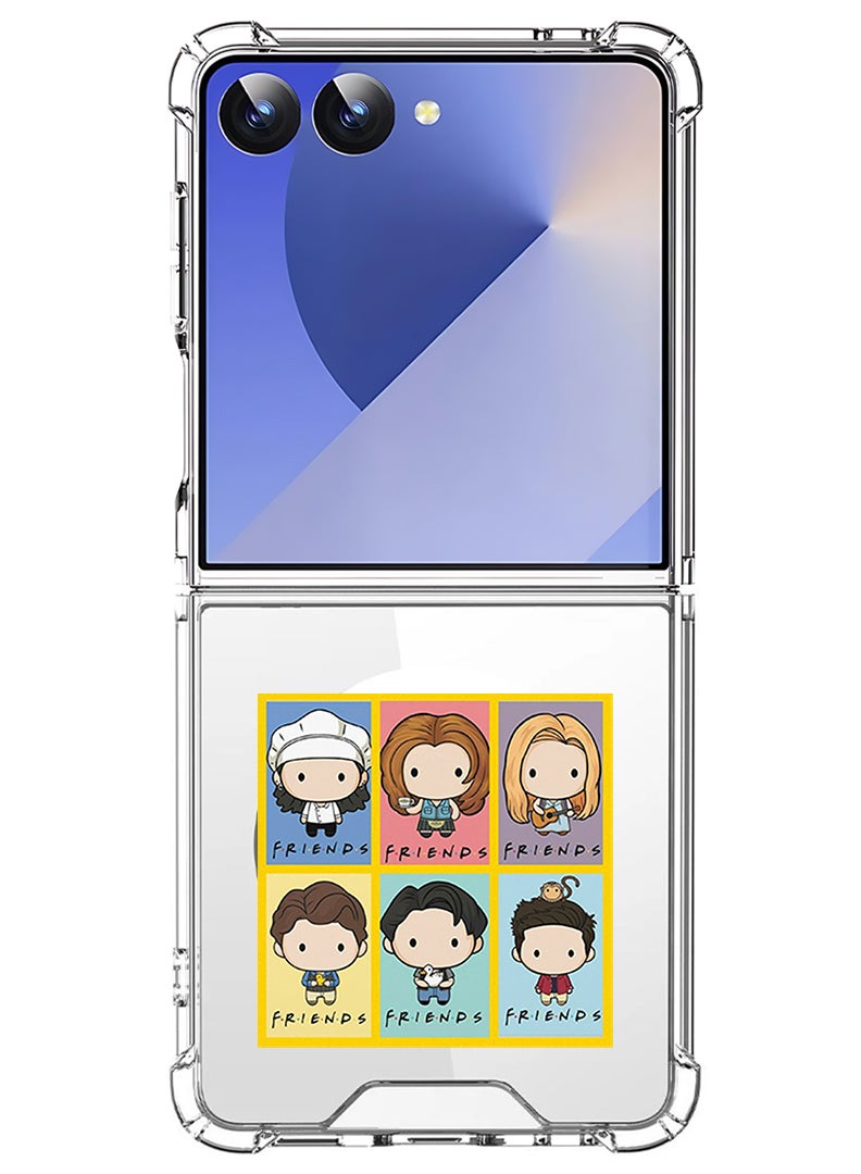 Theodor Magnetic Case for Samsung Galaxy Z Flip 7 Compatible with MagSafe Wireless Charging, Shockproof Phone Bumper Cover friends - Image 1