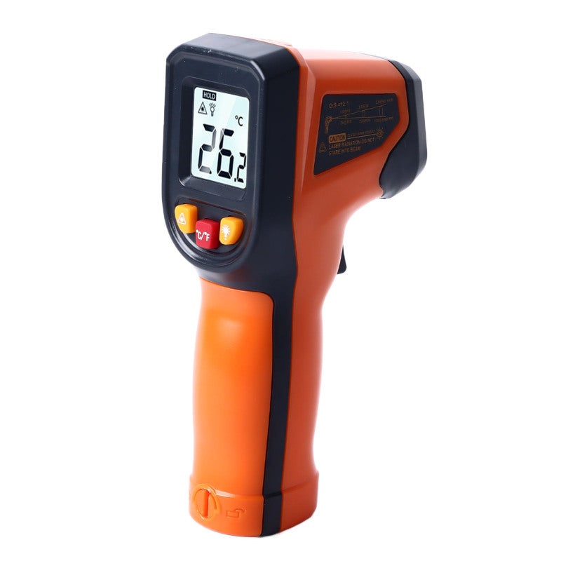NJTY Infrared Thermometer -50~600℃ ABS Material Data Storage with Backlight Digital Laser Temperature Gun for Industrial Components Cooking Surfaces - Image 1