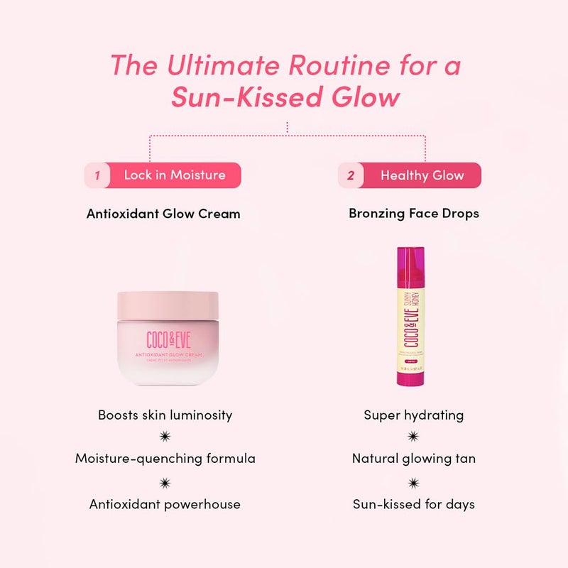 COCO & EVE كوكو وإيف كريم توهج مضاد للأكسدة. مع النياسيناميد، حمض الهيالورونيك، والسيراميد لتغذية، حماية، إصلاح وتنعيم البشرة. مناسب للبشرة الحساسة (1.76 أونصة سائلة) - Image 5