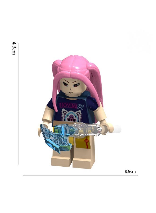 general KPop Demon Hunters Building Blocks Rumi Mira Zoey Assembled Model Dolls as gifts for family and friends - Image 3