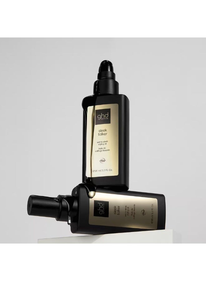 GHD Sleek Talker Wet to Sleek Styling Oil 95ml - Image 4