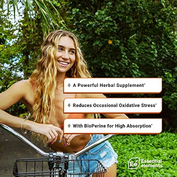 Essential Elements Turmeric Curcumin - Joint, Heart & Brain Support - with BioPerine for Optimal Absorption 1950 mg - 90 Count - 30 Servings - Image 2