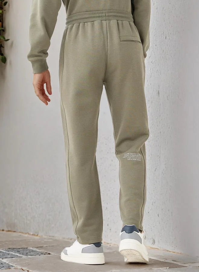 Kappa  Kappa Logo Print Joggers with Pockets for Men | Best Price UAE