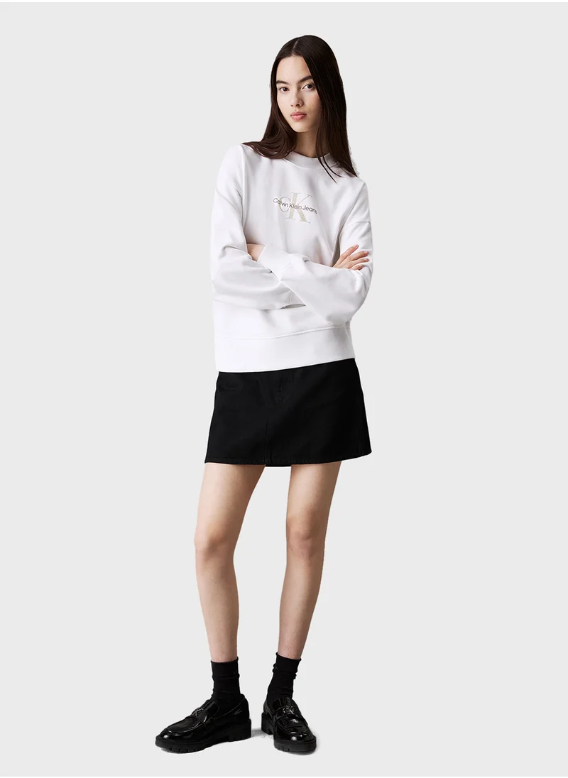 كالفن كلاين جينز Textured Logo Sweatshirt