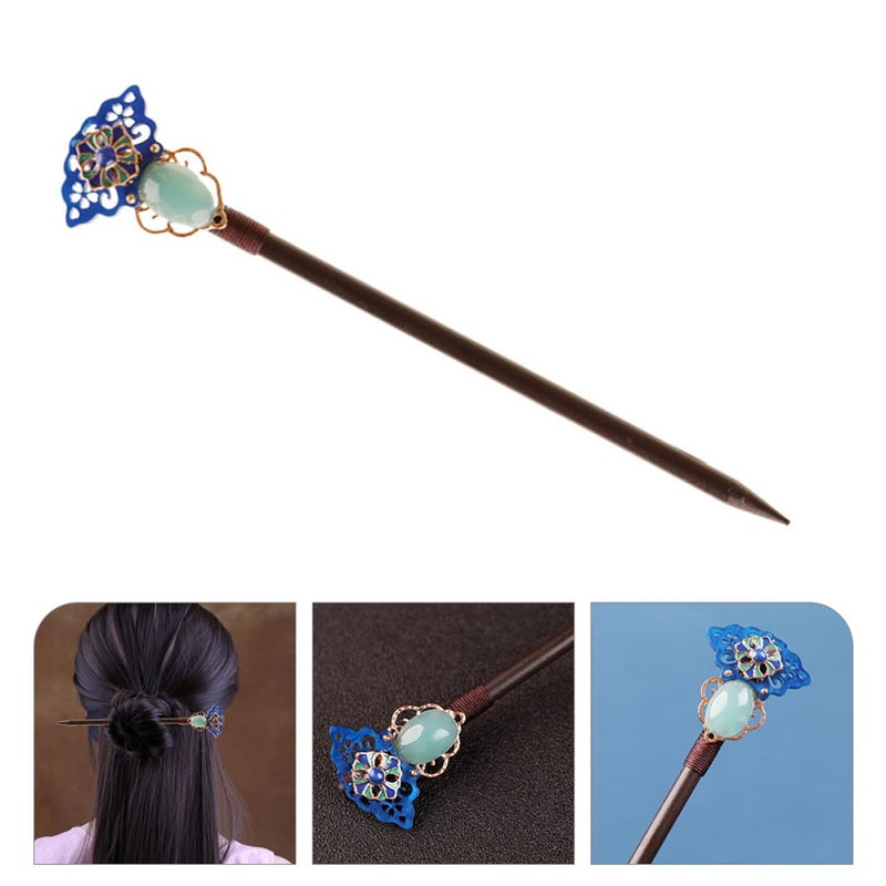 Wooden Hair Stick with Tassel Vintage Hanfu Hair Chopsticks for Women for Buns - Image 5