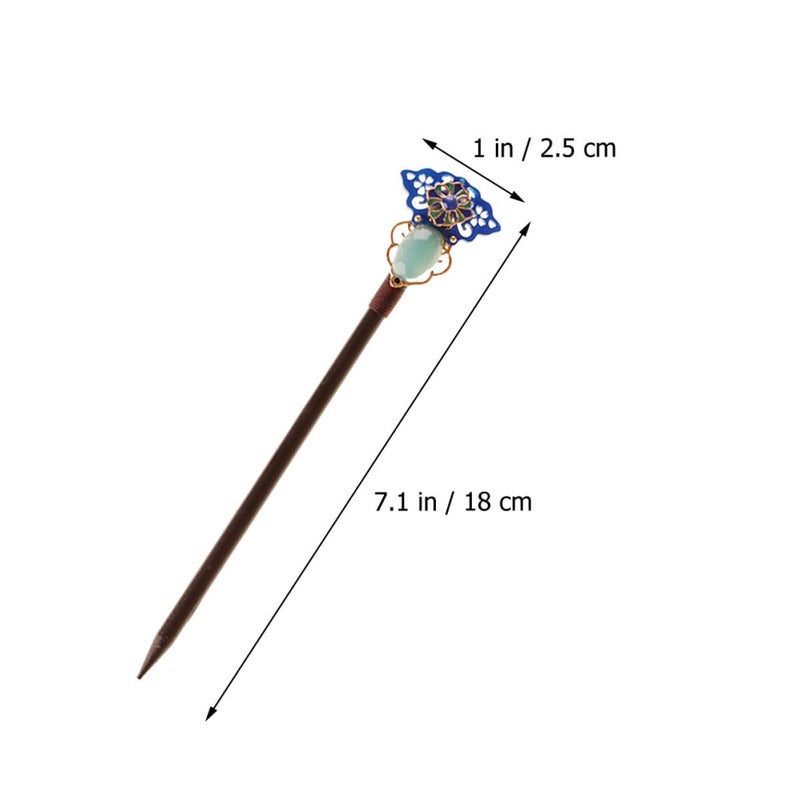 Wooden Hair Stick with Tassel Vintage Hanfu Hair Chopsticks for Women for Buns - Image 2