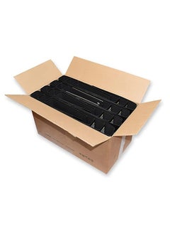 FIS FIS Pack of 24 Pieces Fixed Mechanism Box File Black/Silver  - Image 1