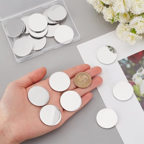 PH PandaHall 20PCS 1.25" Stainless Steel Coin Blanks Disc Engraving Challenge Coin 3mm Thick Circle Metal Disk Tags Stamping Blanks for DIY Crafts Engraving Stamping Collection Supplies - Image 3