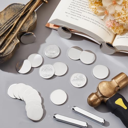 PH PandaHall 20PCS 1.25" Stainless Steel Coin Blanks Disc Engraving Challenge Coin 3mm Thick Circle Metal Disk Tags Stamping Blanks for DIY Crafts Engraving Stamping Collection Supplies - Image 5