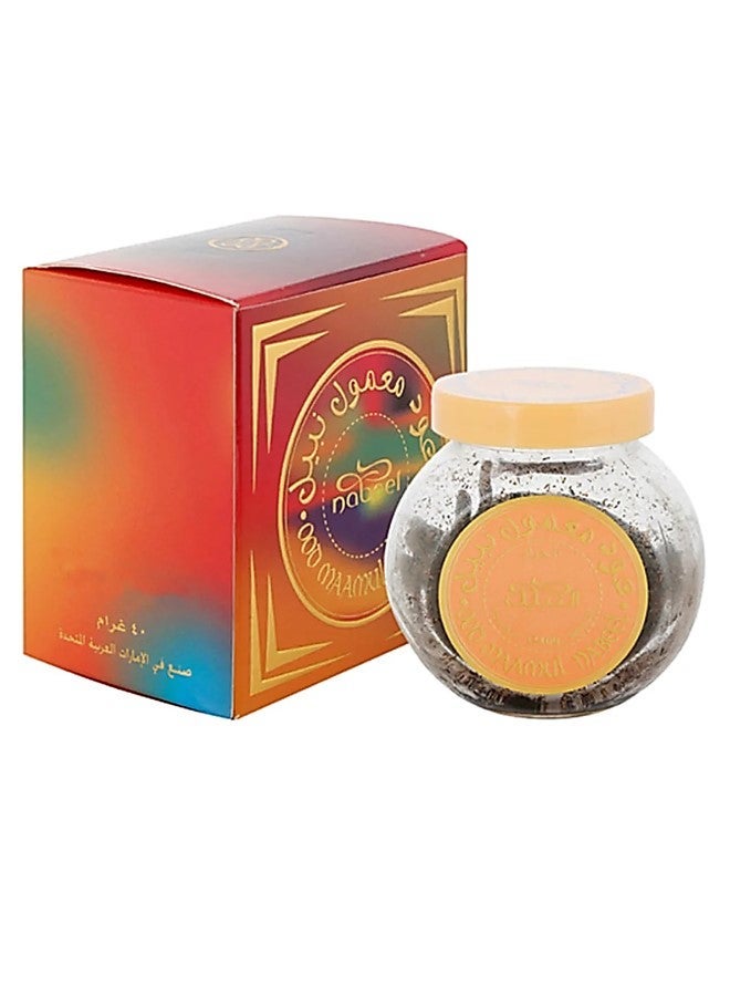 Nabeel Maamul Oudh Incense Bakhoor 40 GM Luxurious Arabian Oud Fragrance for a Rich & Long-Lasting Home Aroma - Image 5