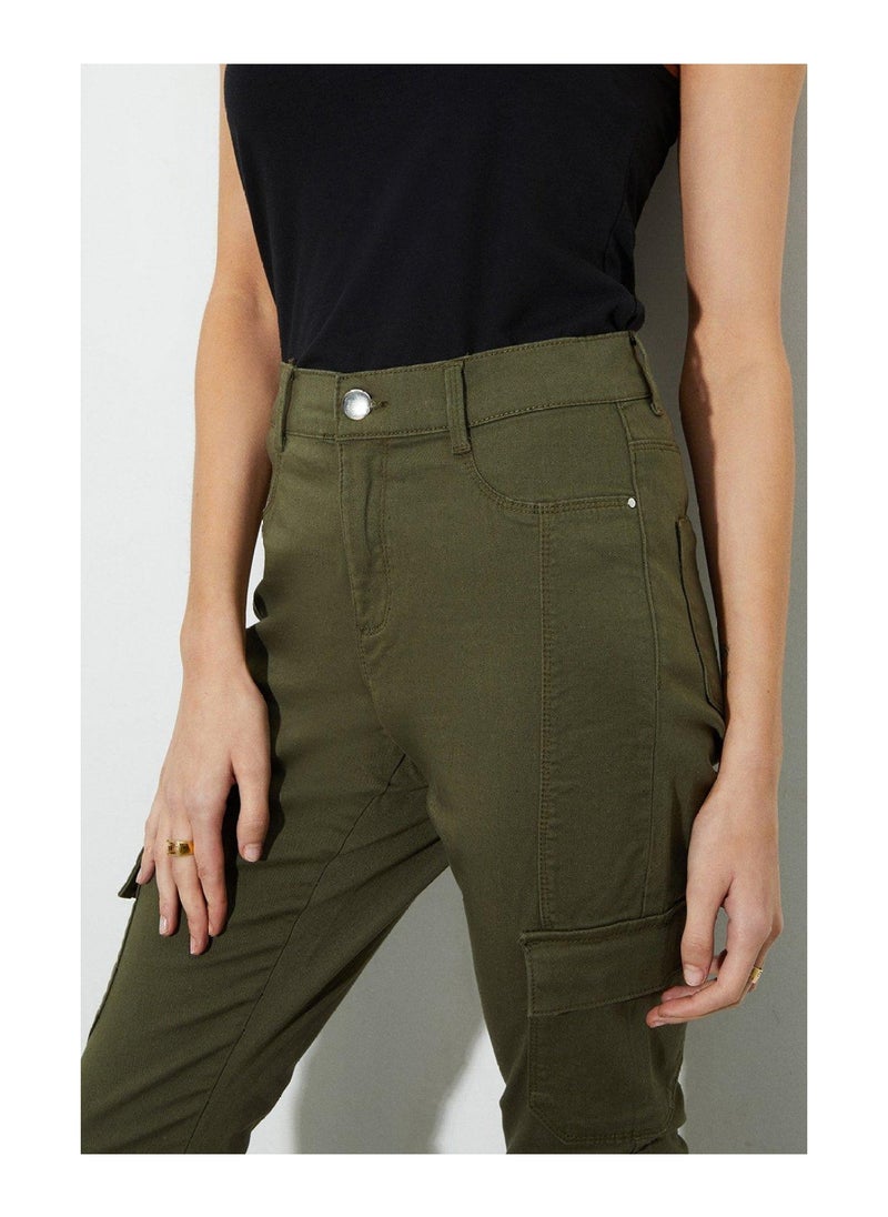 DOROTHY PERKINS - Khaki Utility Cargo Frankie Skinny Jeans - Image 1