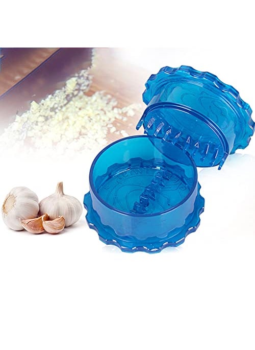 Three Secondz Three Secondz Manual Garlic Presser Mincer with Peeler Garlic Press Crusher Ginger Grinding Grater Kitchen Gadget Random Color  - Image 1