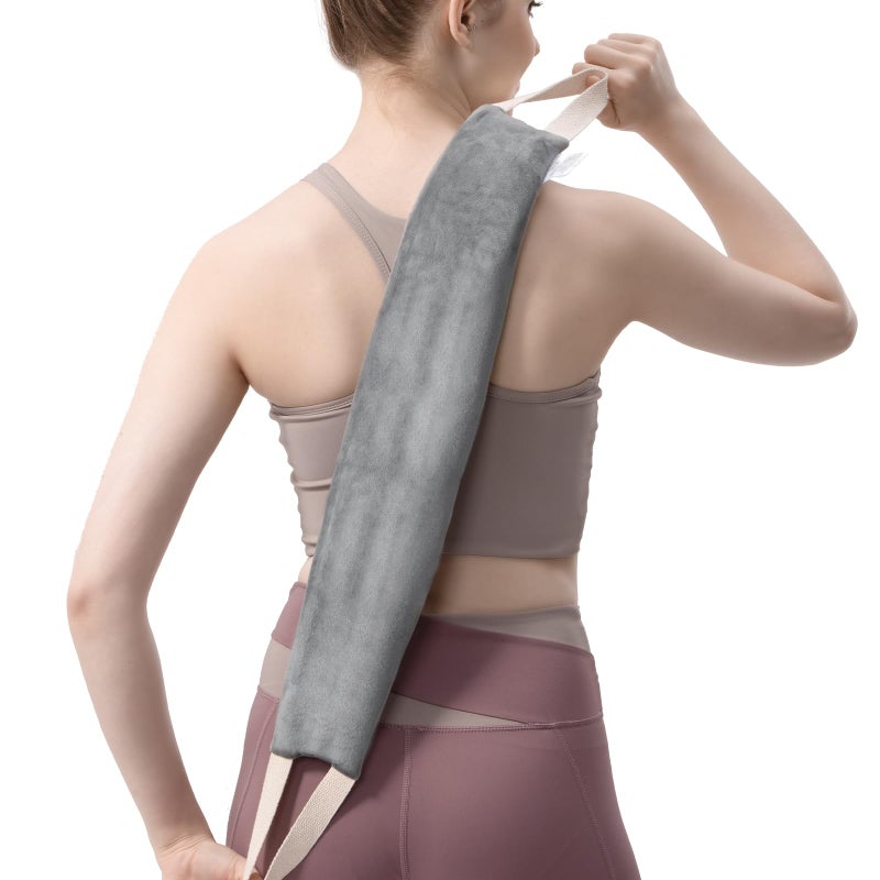 uncn Heating Pad for Neck Shoulders and Back Microwavable Lavender Scented, Washable Cover, 1.5 lbs Microwave Warm Wrap - Image 1