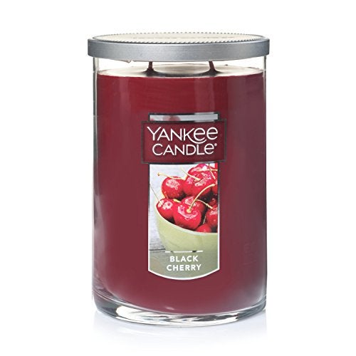 YANKEE CANDLE Yankee Candle Black Cherry Scented Classic 22oz Large Tumbler 2Wick Candle Over 75 Hours of Burn Time Ideal for Fall Indoor Gatherings and Holidays